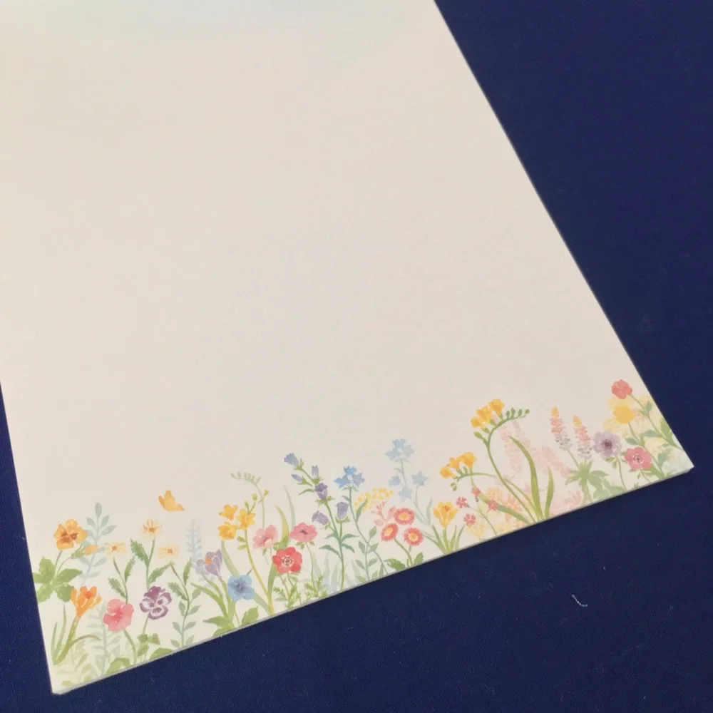 Floral Stationery Set with Sharpie Markers
